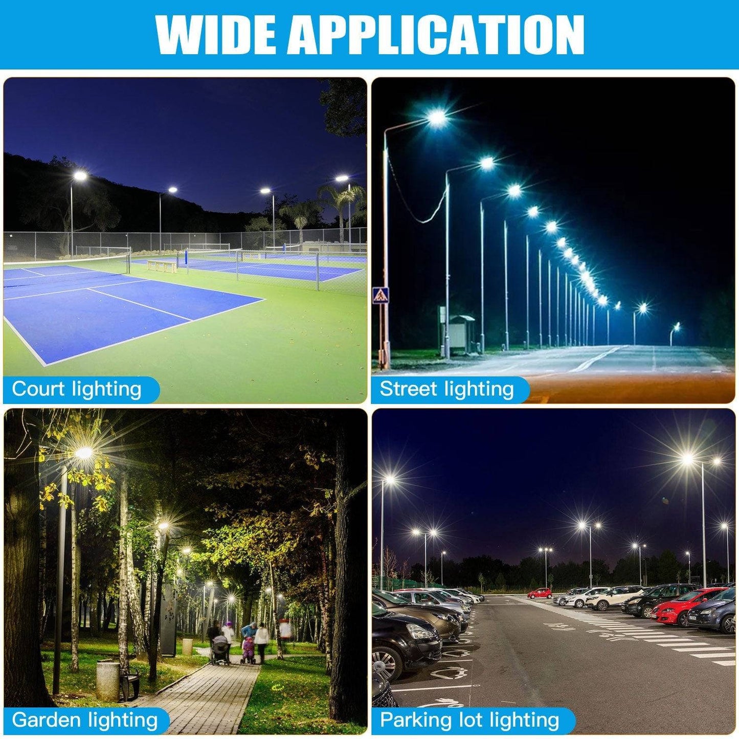LED Area Light - Sensor Ready Base, 150W, 20,000 Lumens, 5000K, 120-277 VAC, Universal Bracket