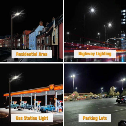 LED Parking Lot Light, Selectable 70W/100W/150W and CCT, 22,500 Lumens, Universal Mount