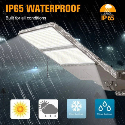 LED Area Light, Selectable 170W/200W/220W/240W, 4000K, 36,000 Lumens, 120-277 VAC, Shorting Cap Included