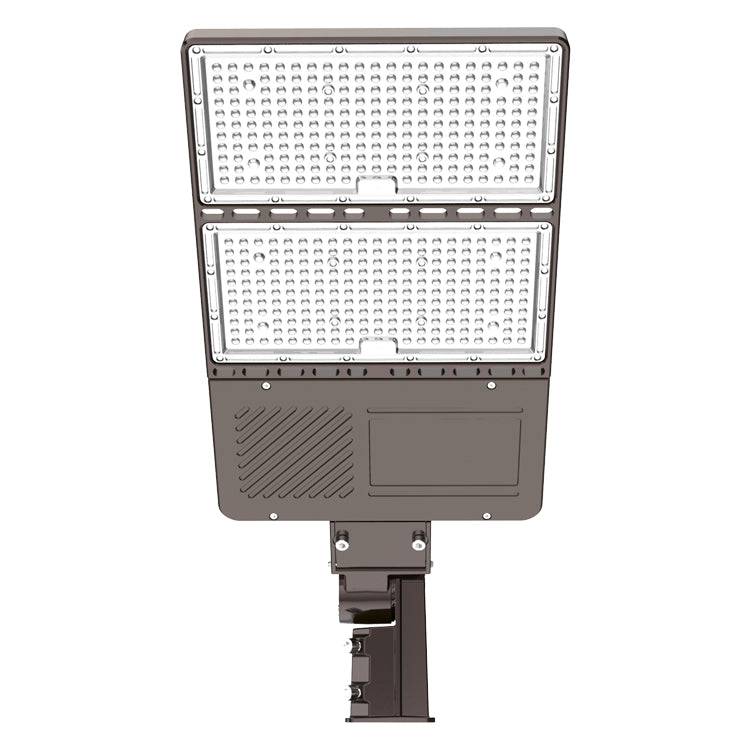 LED Parking Lot Light with Built-in Photocell & Slip Fitter, Selectable 320W/240W/200W, 5000K, 44,800 Lumens
