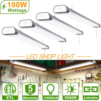 LED Shop Light - Linkable, 4ft, 100W, 5000K, 13,000 Lumens