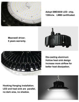 LED UFO High Bay Light, 240W, CCT  5000K, 29,000 Lumens, 100-277 VAC