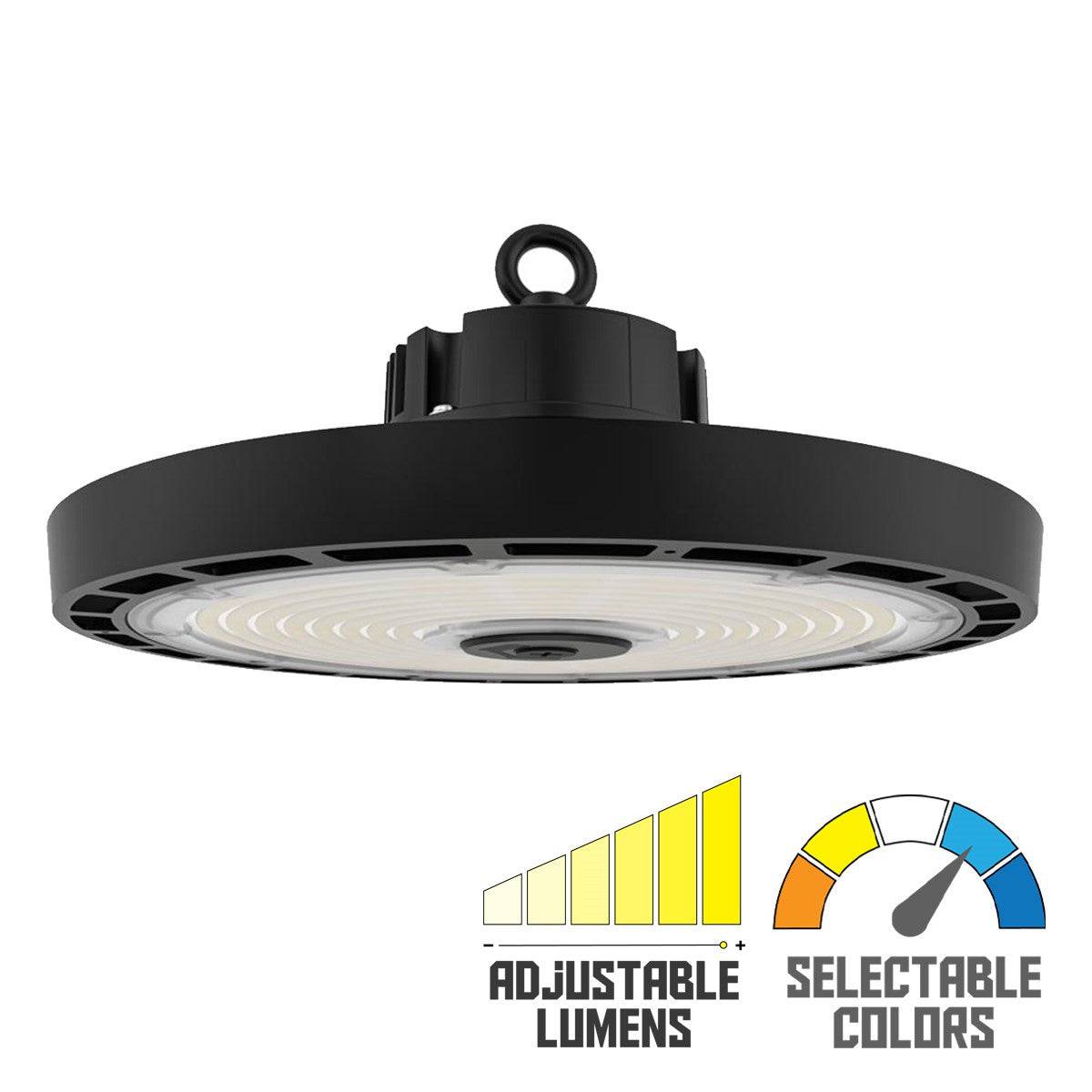 LED UFO High Bay Light, 80W/100W/150W, CCT 4000K/5000K, 25,000 Lumens, 100-277 VAC