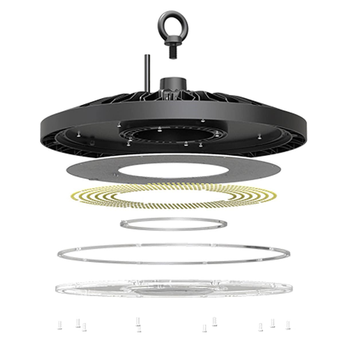 LED UFO High Bay Light, 80W/100W/150W, CCT 4000K/5000K, 25,000 Lumens, 100-277 VAC