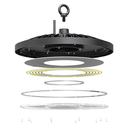 LED UFO High Bay Light, 80W/100W/150W, CCT 4000K/5000K, 25,000 Lumens, 100-277 VAC