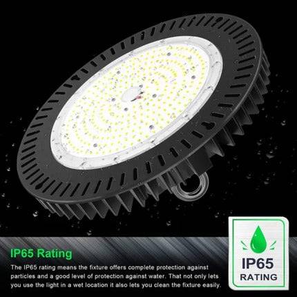 LED UFO High Bay Light, 200W, CCT 5000K, 30000 Lumens, 100-277 VAC