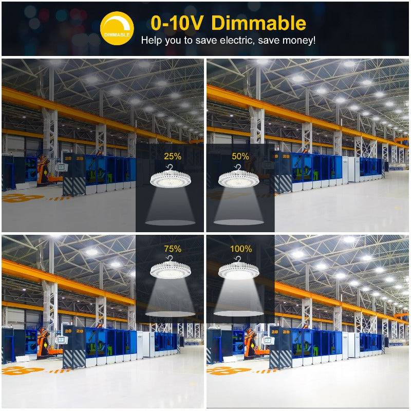 LED UFO High Bay Light, 240W, CCT 5000K, 36000 Lumens, 100-277 VAC