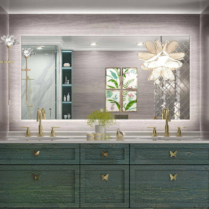 6000K Backlit LED Bathroom Mirror, Shatterproof, IP54, Anti-Fog