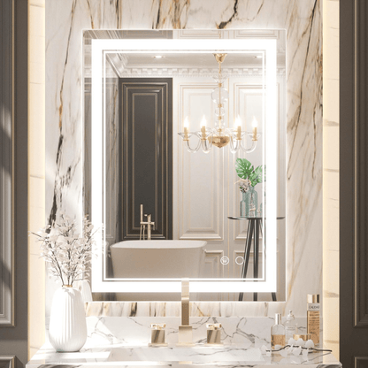Modern 3-Color Frontlit LED Bathroom Mirror - Ambiance, Practicality, and Contemporary Touch 3000K-4500K-6000K