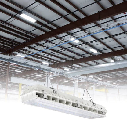 4ft LED Vapor Tight Fixture, Selectable 34/38/45W and CCT, 120-277 VAC, 5,850 Lumens