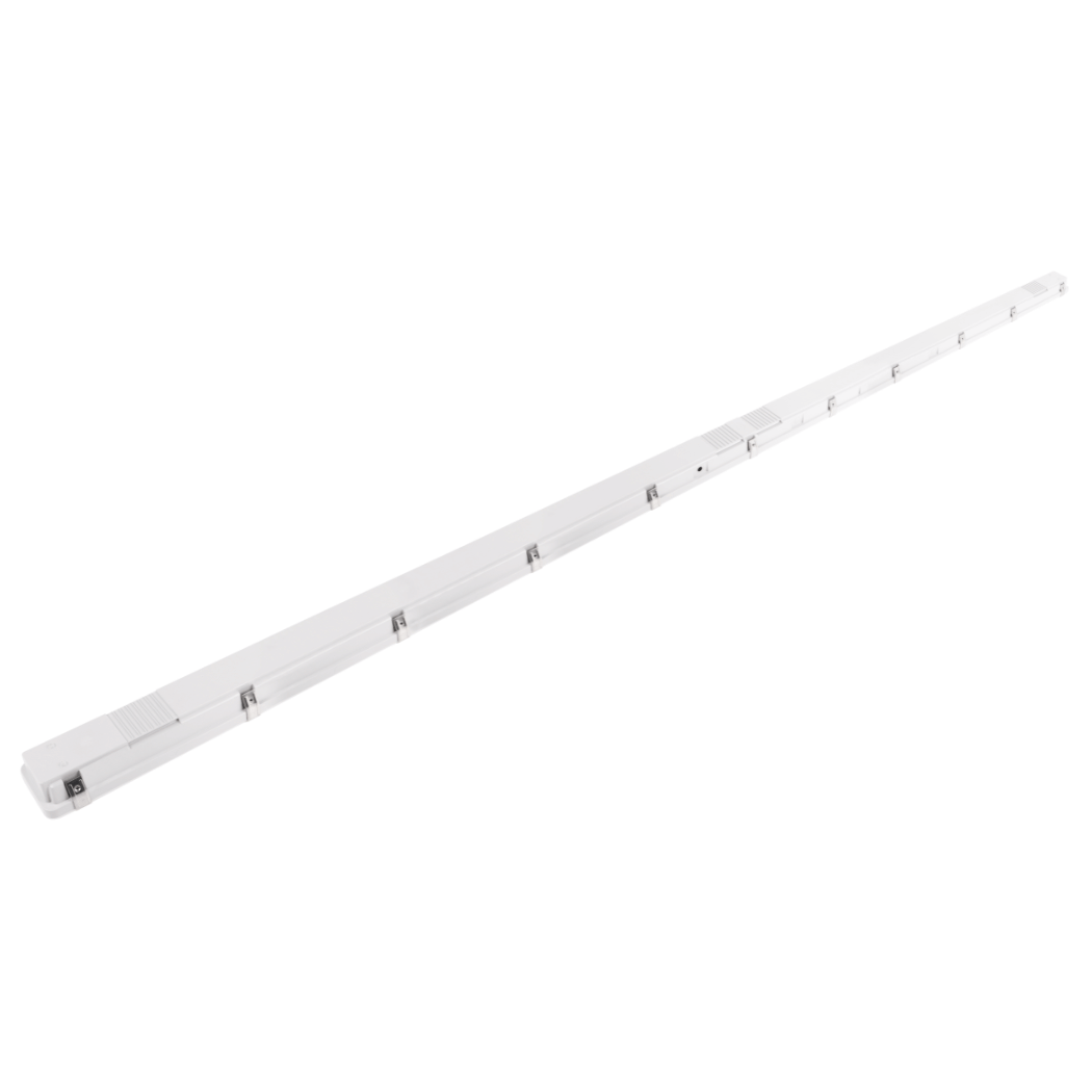 8ft LED Vapor Fixture, Selectable 80W/70W/60W and CCT 3000K/4000K/5000K, 100-277 VAC, 10,400 Lumens