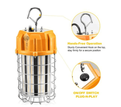 LED Work Light, 80W, 5,000k, 11200 Lumens, 100-277 VAC