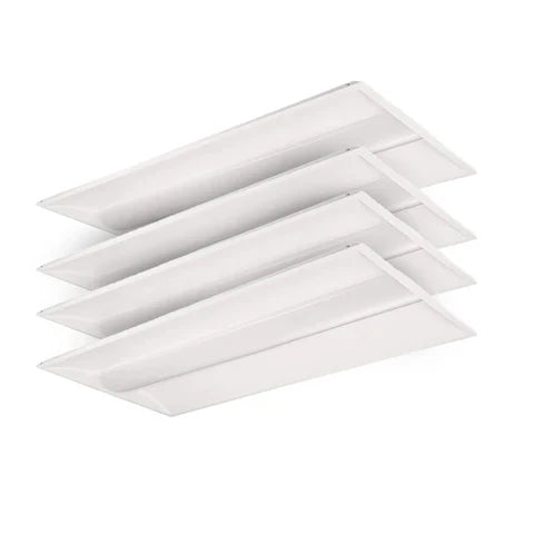 LED Troffer Light - Center Basket, 2x4, Adjustable Wattage 40W/50W/60W, CCT Adjustable 3000K/4000K/5000K, 6600 Lumens