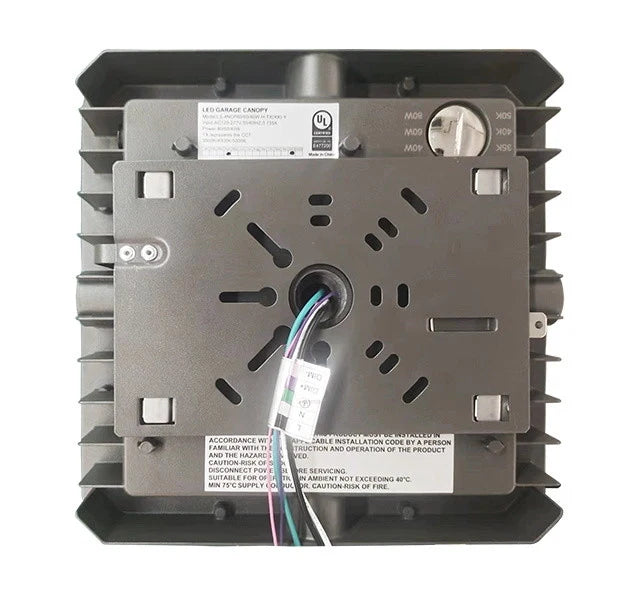 LED Canopy Light, Audio Jack Sensor Based, 100W/80W/60W, 3500K-5000K, 13000 Lumens, 120-277 VAC