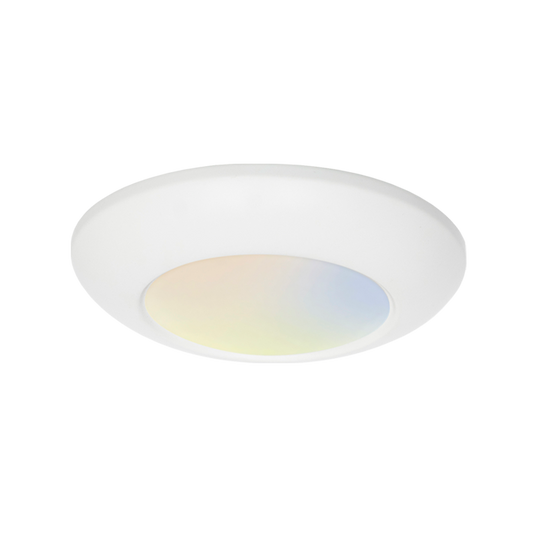 6 Inch Ceiling Light, Surface Mount, 16W, 3000K, 1,050 Lumens, 120 VAC