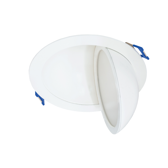 6-Inch Gimbal LED Downlight, 5CCT, 12W, 800LM, Adjustable, CRI 90+, ETL/Energy Star/T24