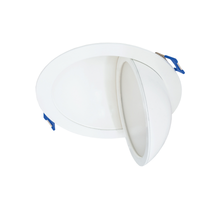 6-Inch Gimbal LED Downlight, 5CCT, 12W, 800LM, Adjustable, CRI 90+, ETL/Energy Star/T24