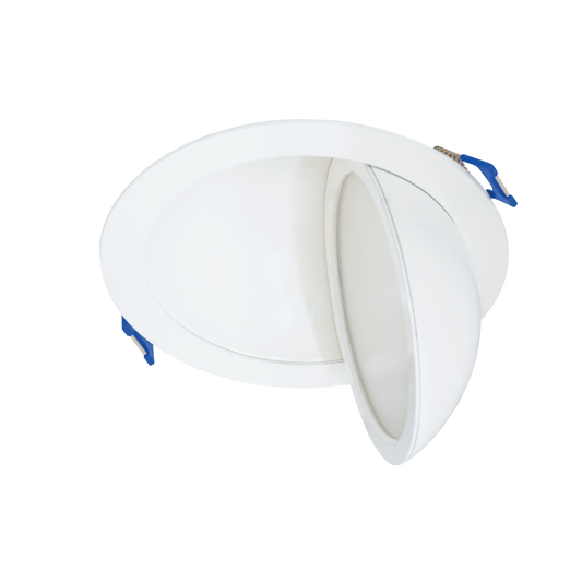 6-Inch Gimbal LED Downlight, 5CCT, 12W, 800LM, Adjustable, CRI 90+, ETL/Energy Star/T24