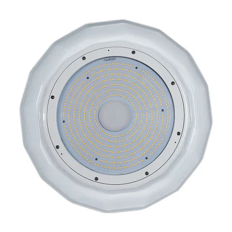 NSF LED UFO High Bay Light - Built-in Microwave Sensor, 200W, 30,000 Lumens, 5000K, 120-277 VAC, Glass Lens