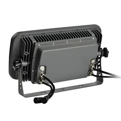 100W RGB LED Flood Light - 36° Beam Angle - 100-277V - Grey Housing - ETL Listed