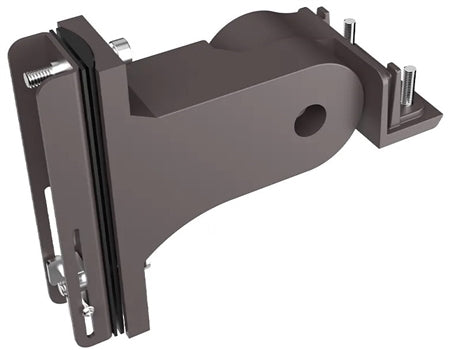 Adjustable Square & Round Pole Mount Ver2 – Dark Bronze - Universal Tilt Bracket for XALH LED Area Lights