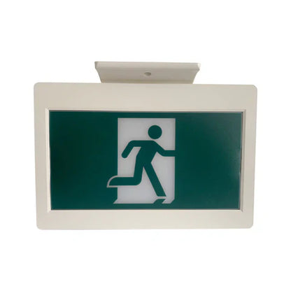 LED Running Man Safety Exit Sign – 3.5W – 6000-7000K – Green – 120-347V – 3.6V 2000mAh Ni-Cd Battery – Single & Double Face – UL Listed
