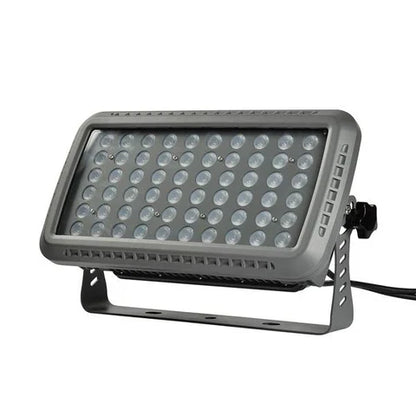 100W Blue LED Flood Light - 30° Beam Angle - 100-277V - Grey Housing - ETL Listed
