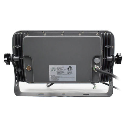 100W Blue LED Flood Light - 30° Beam Angle - 100-277V - Grey Housing - ETL Listed