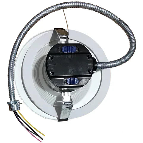 LED Recessed Downlight, 6 Inch, Selectable 13W/19W/27W and CCT 2700K-5000K, 3,000 Lumens, 120-347 VAC