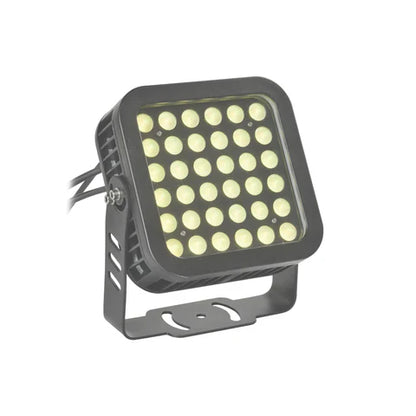 36W LED Flood Light - 3200 Lumens- 3000K Warm White - 8° Beam Angle - 100-277V - Grey Housing - ETL Listed