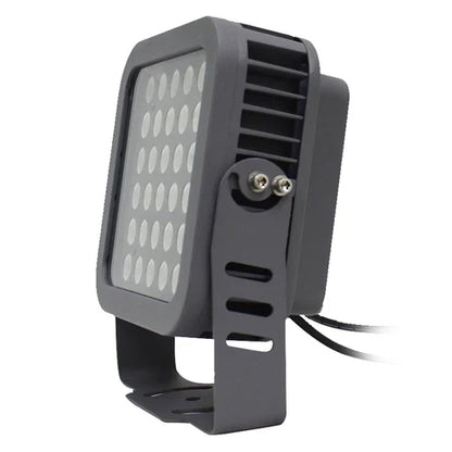 36W LED Flood Light - 3200 Lumens- 3000K Warm White - 8° Beam Angle - 100-277V - Grey Housing - ETL Listed
