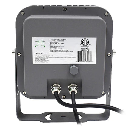36W LED Flood Light - 3200 Lumens- 3000K Warm White - 8° Beam Angle - 100-277V - Grey Housing - ETL Listed
