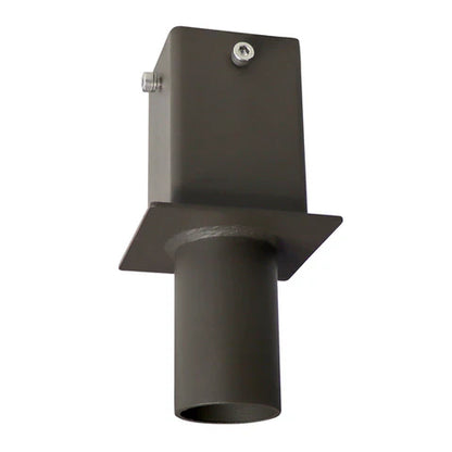 4” Square Pole Tenon Adapter – Internal Mount with 2-3/8” O.D. Vertical Tenon for Slip Fitter Fixtures