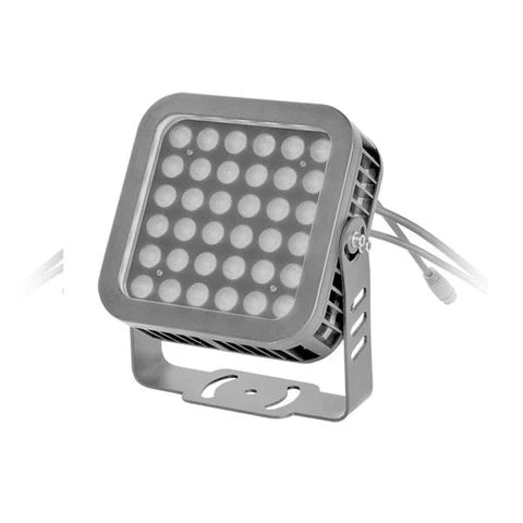 36W Green LED Flood Light - 8° Narrow Beam Angle - 100-277V - Grey Housing - ETL Listed
