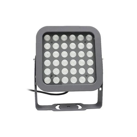 36W Green LED Flood Light - 8° Narrow Beam Angle - 100-277V - Grey Housing - ETL Listed