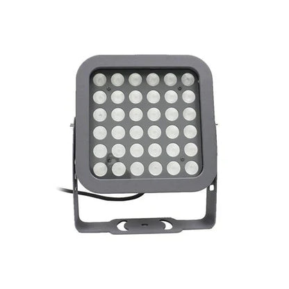 36W Green LED Flood Light - 8° Narrow Beam Angle - 100-277V - Grey Housing - ETL Listed