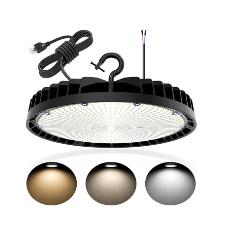 LED UFO High Bay Light, Selectable 240W/200W/150W and CCT, 33,600 Lumens, 100-277 VAC