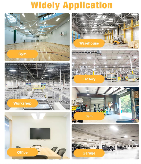 LED Linear High Bay Light, 3ft, 300W, CCT 5000K, 45,000 Lumens, 100-277V