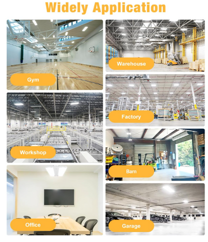 LED Linear High Bay Light, 3ft, 300W, CCT 5000K, 45,000 Lumens, 100-277V
