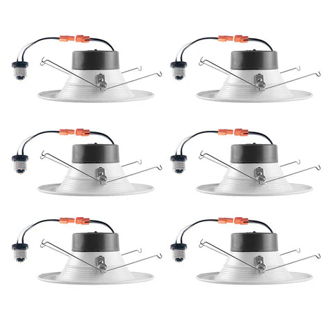 LED Recessed Downlight, 6 Inch, 15W, Selectable CCT, 1,000 Lumens, 120 VAC