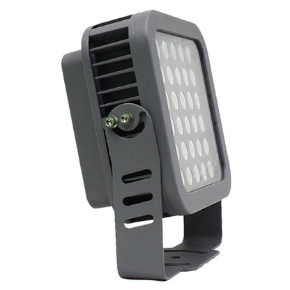 36W Blue LED Flood Light - 30° Beam Angle - 100-277V - Grey Housing