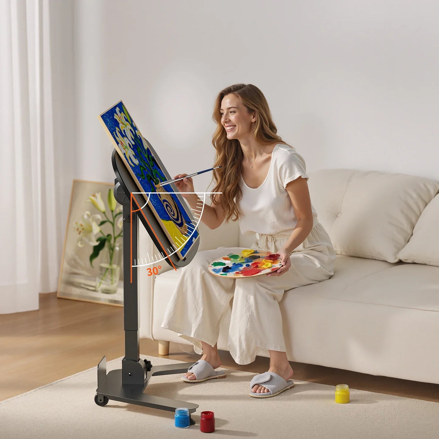 ETD5 Mobile Folding Pneumatic Standing Desk