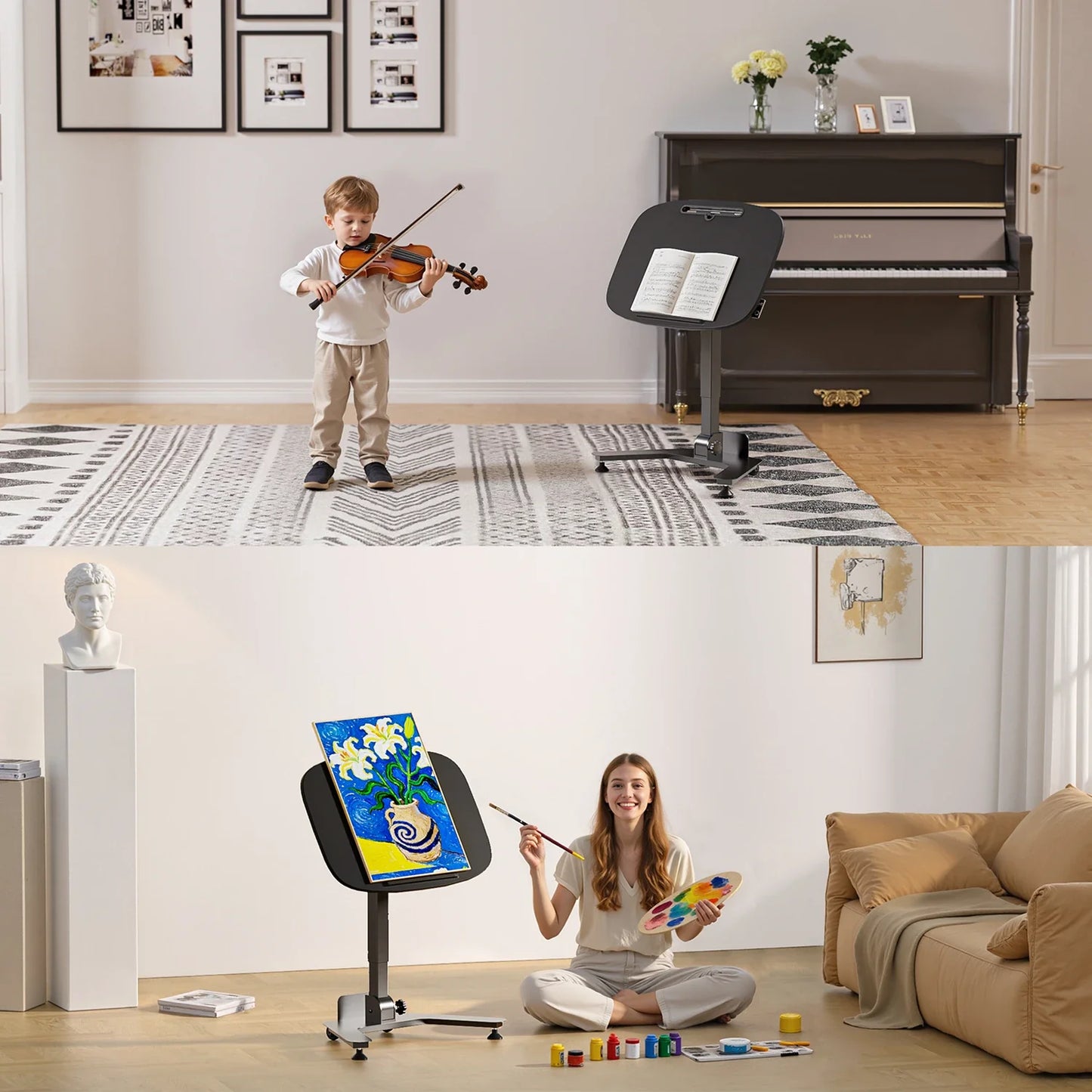 ETD5 Mobile Folding Pneumatic Standing Desk