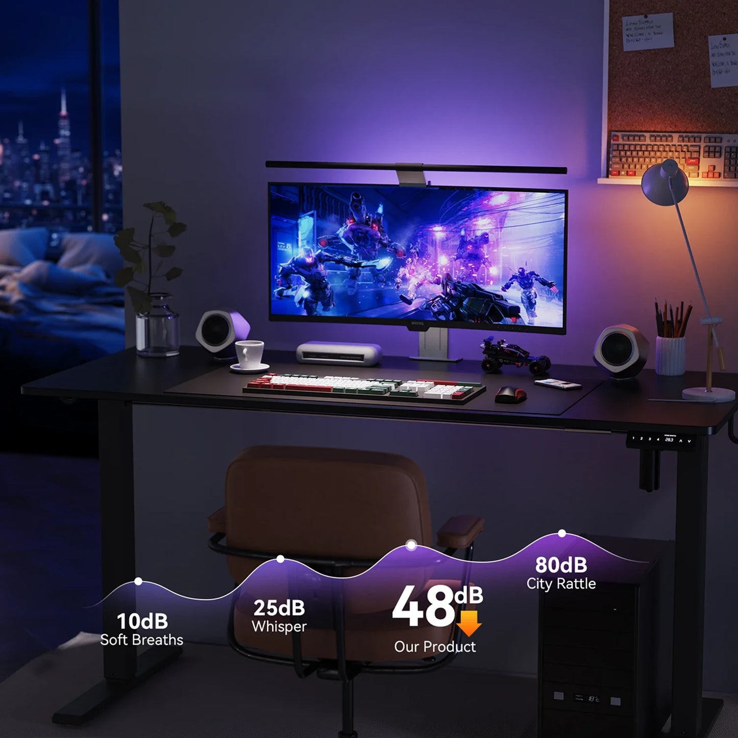 Two-Piece Tabletop Standing Desk