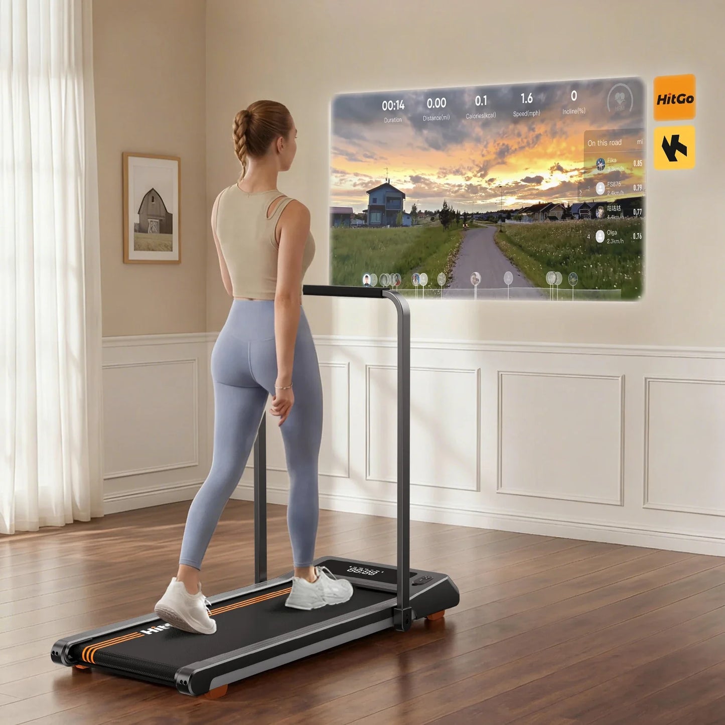 H1 2 in 1 Under-desk treadmill