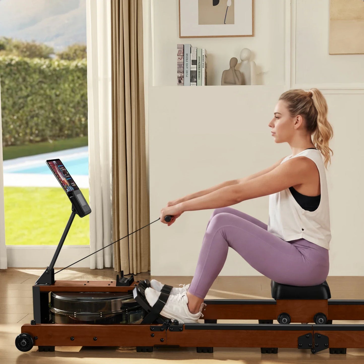 WR3L Tri-fold Water Rowing Machine