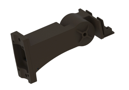 Adjustable Square & Round Pole Mount Ver2 – Dark Bronze - Universal Tilt Bracket for ALH LED Area Lights
