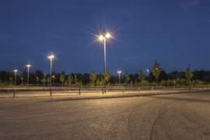 LED Area Light, Selectable 170W/200W/220W/240W and CCT, 36,000 Lumens, 120-277 VAC, Shorting Cap Included, White Finish
