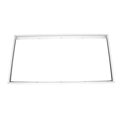 Surface Mount Kit for LED Flat Panel Light, 2x4, Aluminum Ceiling Frame (24x48x3.13 inches) for Edge-Lit & Backlit Panels