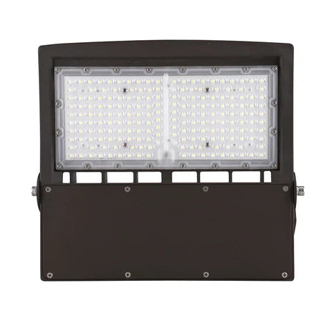 2nd Gen 150W LED Flood Light - 120-277V - U-Bracket Mount - Bronze Housing - High Lumen Output